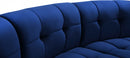 Limitless Modular Velvet 6 Piece Sectional