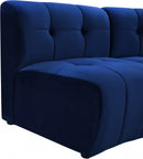 Limitless Modular Velvet 7 Piece Sectional