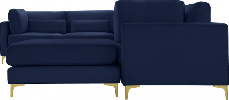 Julia 7 Piece Velvet Modular Reversible Sectional