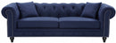 Chesterfield Linen Sofa