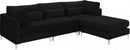 Julia 4 Piece Velvet Modular Reversible Sectional