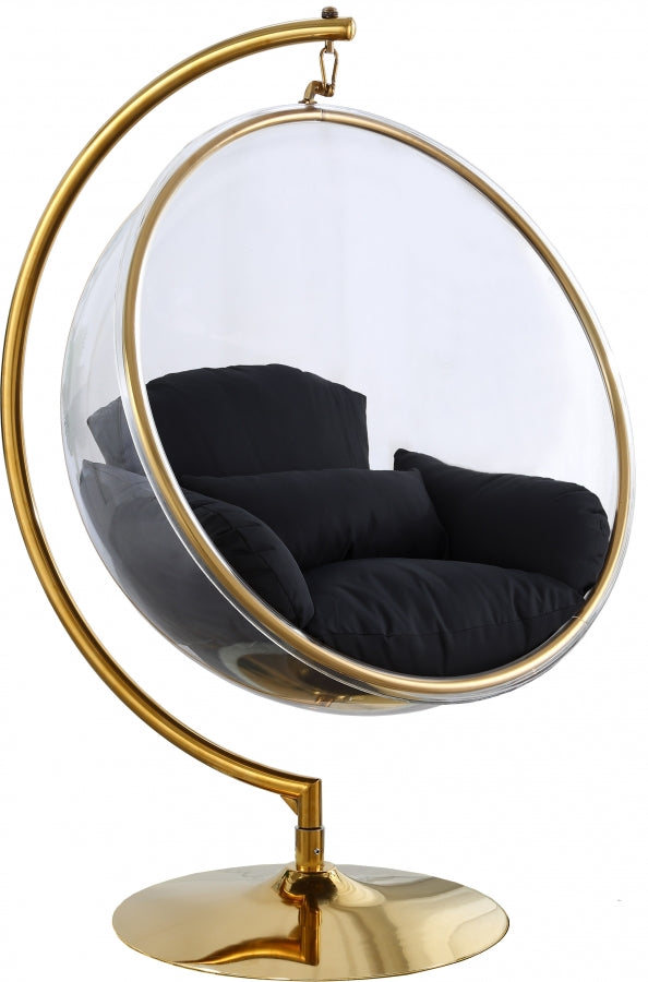 Luna Acrylic Swing Bubble Accent Chair