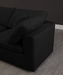 Cozy 4 Piece Velvet Modular Overstuffed Reversible Sectional