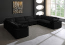 Cozy 8 Piece Velvet Modular Overstuffed Reversible Sectional