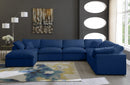 Cozy 7 Piece Velvet Modular Overstuffed Reversible Sectional