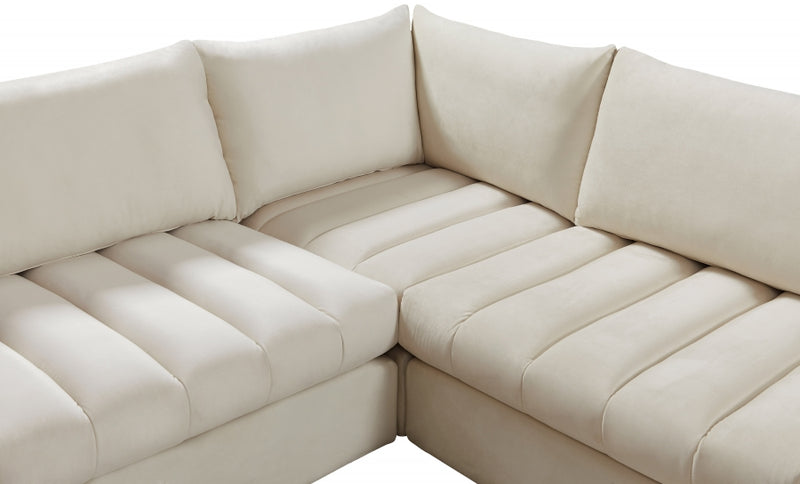 Jacob Velvet Modular 6 Piece Sectional