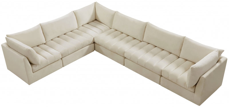 Jacob Velvet Modular 6 Piece Sectional