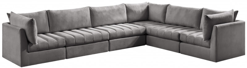 Jacob Velvet Modular 6 Piece Sectional