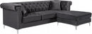 Damian Velvet Reversible Sectional