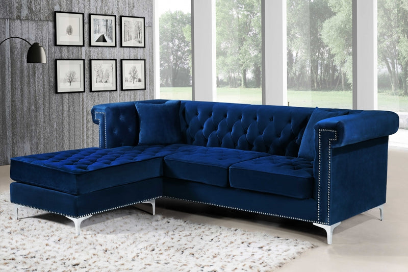 Damian Velvet Reversible Sectional