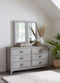 Boho Chic Six-Drawer Dresser in Washed White