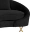 Serpentine Velvet Sofa