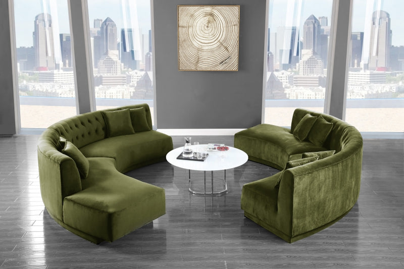 Kenzi Velvet 2 Piece Sectional