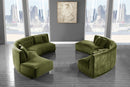 Kenzi Velvet 2 Piece Sectional