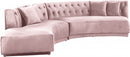 Kenzi Velvet 2 Piece Sectional