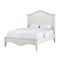 Ella Solid Wood Crown Bed in White Wash