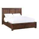 Meadow Solid Wood Footboard Storage Bed in Graphite