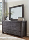 Meadow Six Drawer Solid Wood Dresser in Graphite