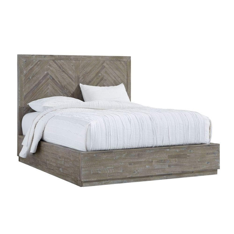 Herringbonen Platform Bed