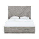 Alexandra Solid Wood Storage Bed in Rustic Latte