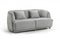 Modrest Clem - Modern Grey Loveseat