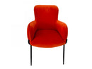 Modrest Frisco - Mid-Century Orange Velvet dining Chair