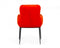 Modrest Frisco - Mid-Century Orange Velvet dining Chair