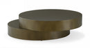 Modrest Grayson - Glam Brushed Bronze Metallic Coffee Table  by Hollywood Glam