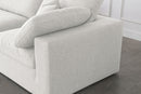 Serene 4 Piece Linen Fabric Modular Sofa