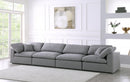 Serene 4 Piece Linen Fabric Modular Sofa