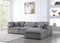 Serene 4 Piece Linen Deluxe Modular Overstuffed Reversible Sectional