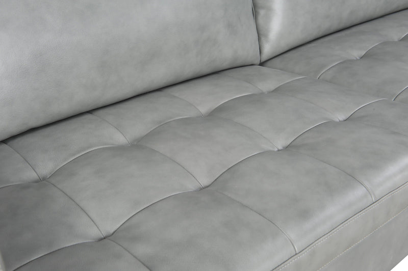 Moroni Frensen Grey Leather Sofa