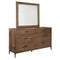 Adler Six Drawer Dresser in Natural Walnut