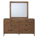 Adler Six Drawer Dresser in Natural Walnut