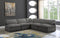 Plush 5 piece Velvet Standard Modular Overstuffed Reversible Sectional