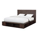 McKinney Solid Wood Low Platform Storage Bed in Espresso Pine