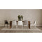 Angle Marble Large Rectangular Dining Table