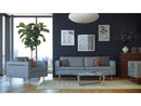 Moroni Frensen Grey Leather Sofa