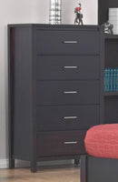 Nevis Five Drawer Chest in Espresso