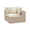 Cali Natural Wicker Outdoor Corner Chair