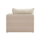 Cali Natural Wicker Outdoor Corner Chair