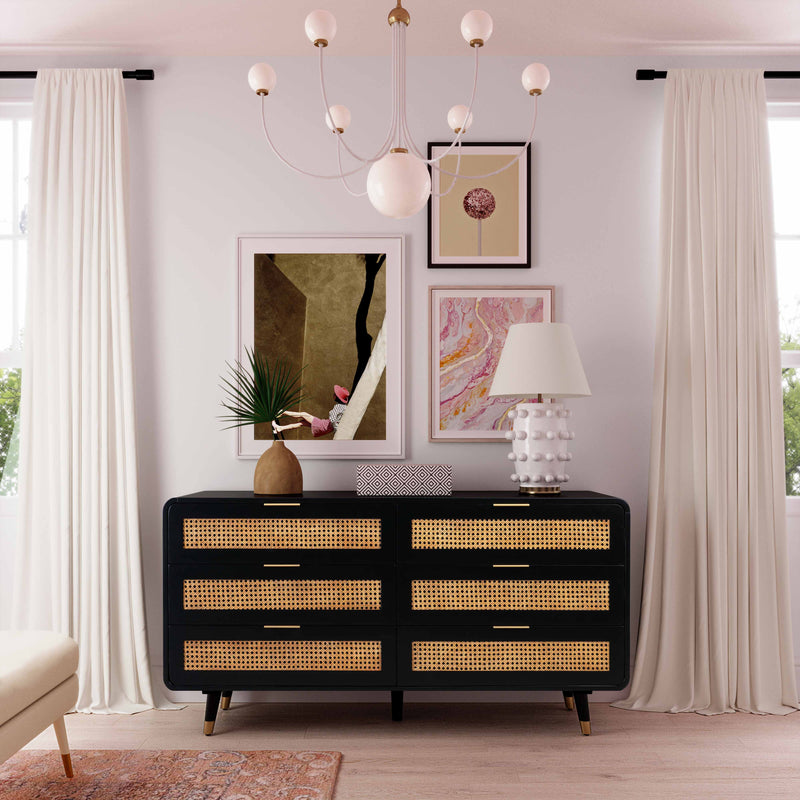 Christine 6 Drawer Dresser – Hollywood Glam Furnitures