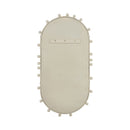 Bubbles Ivory Large Oval Wall Mirror