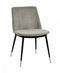 Evora Velvet Chair - Silver Legs - Set Of 2