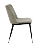 Evora Velvet Chair - Silver Legs - Set Of 2