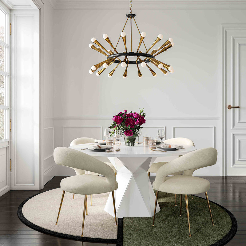 Iris Glass Dining Table