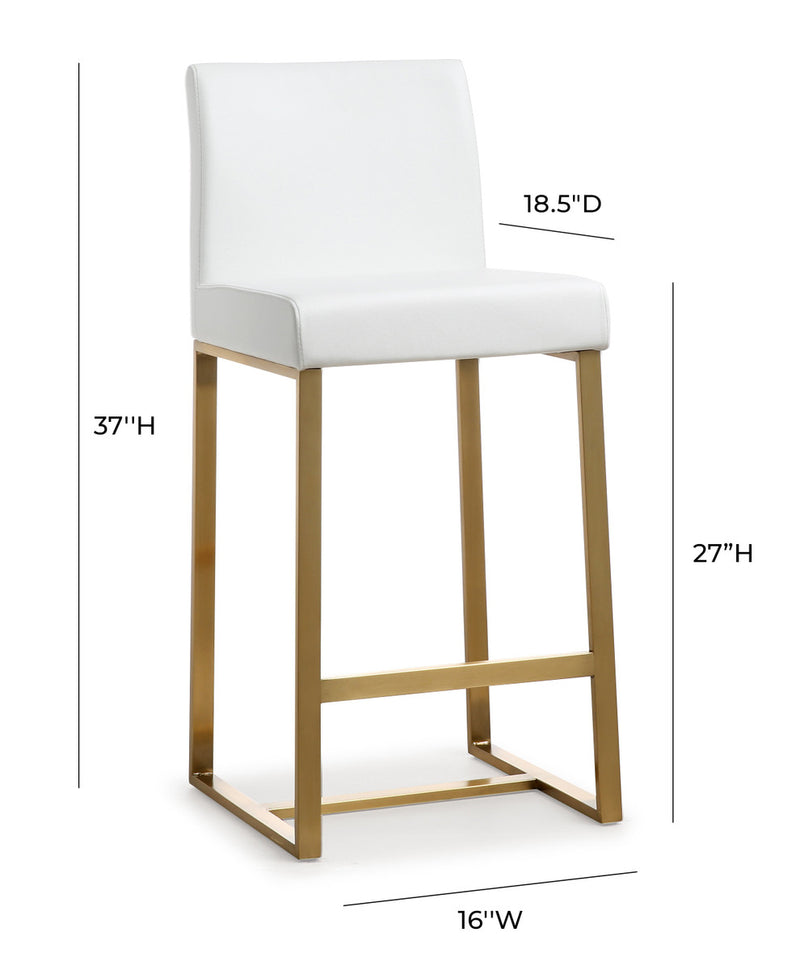 Denmark Gold Steel Counter Stool-Set of 2