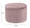 Queen Velvet Storage Ottoman