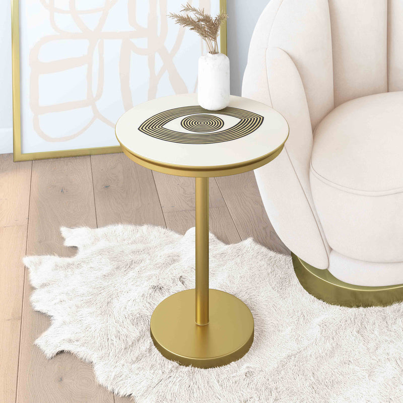 Eye Hand painted Side Table