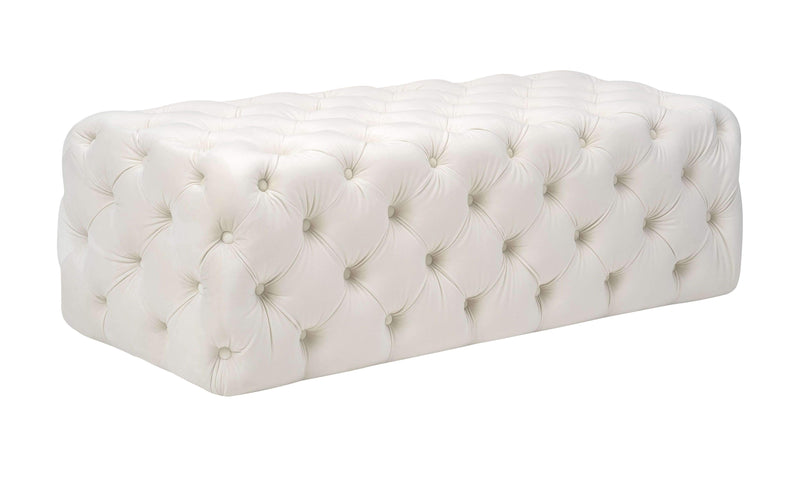 Kaylee Jumbo Velvet Ottoman